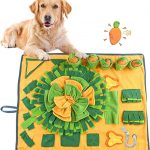 Snuffle mat para perros grande de colores amarillo y verde